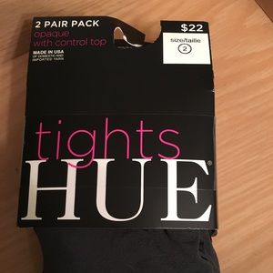 2 pair Opaque Tights size Medium